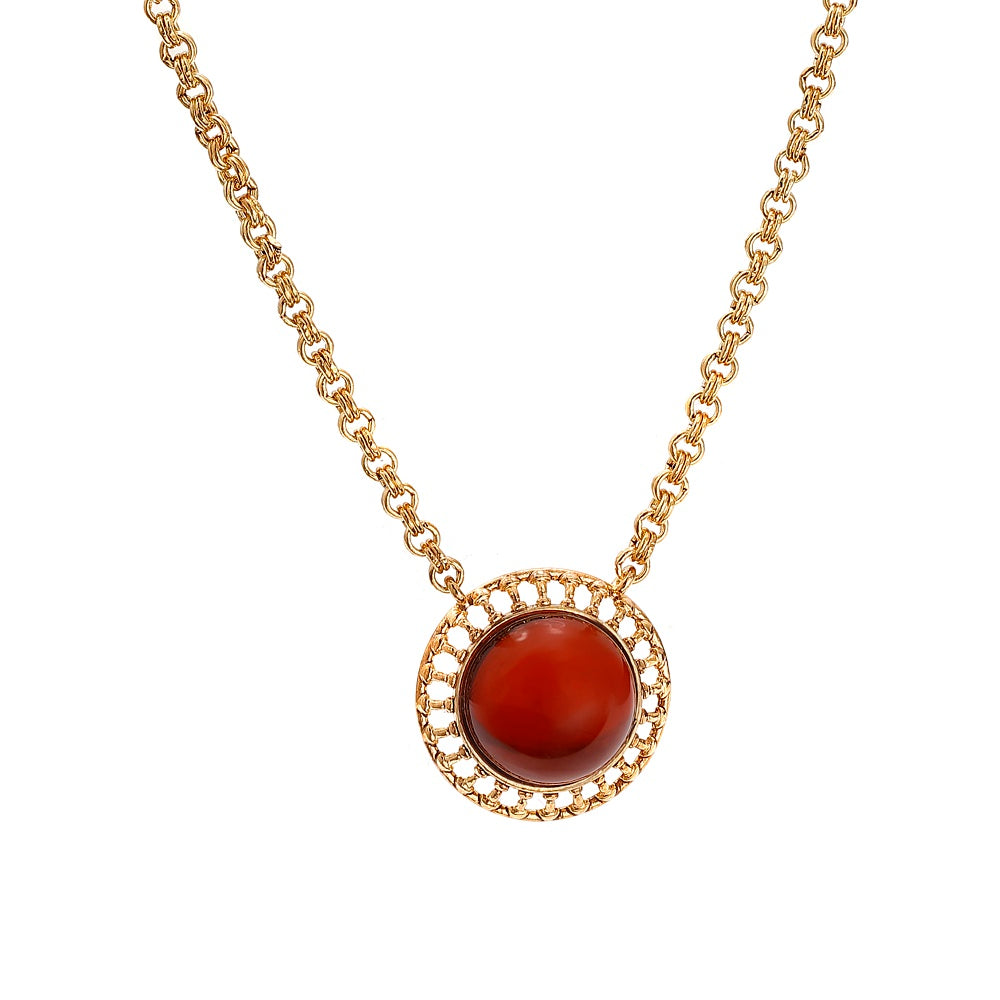 The Single Baby Plate Necklace GP