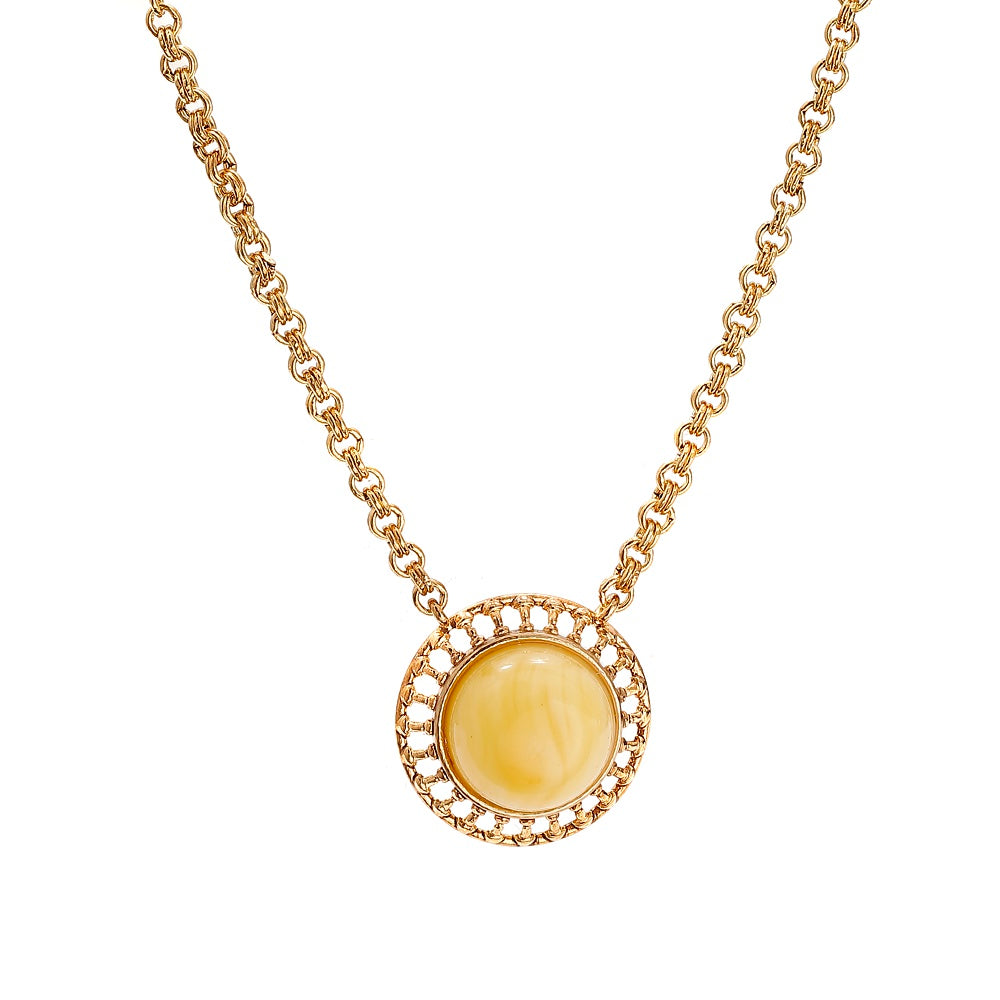 The Single Baby Plate Necklace GP
