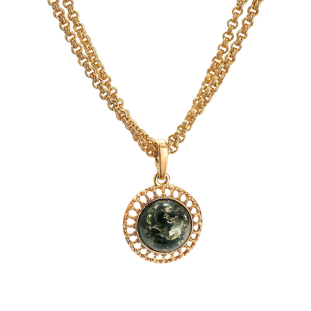 The Double Baby Plate Necklace GP