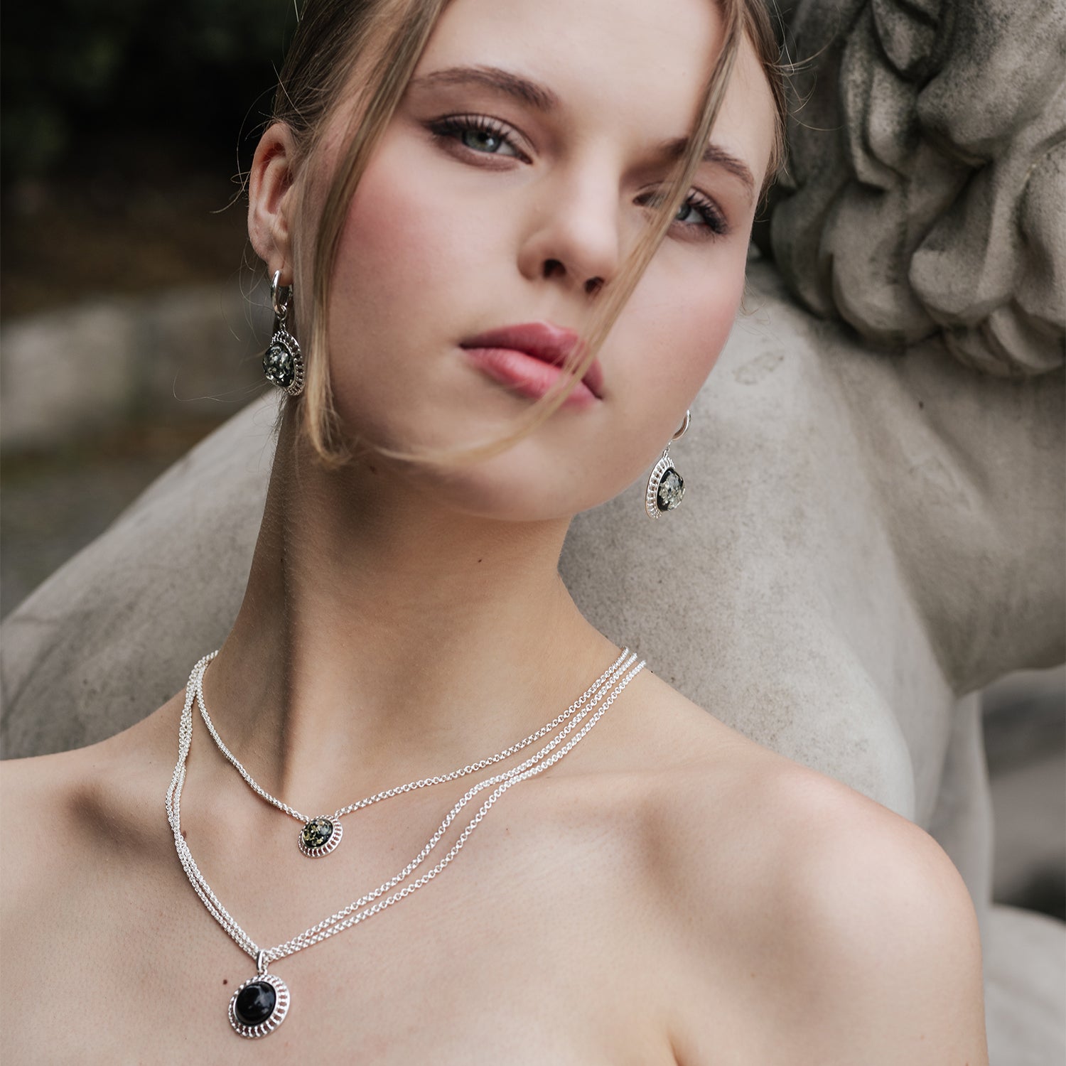 The Double Plate Necklace S