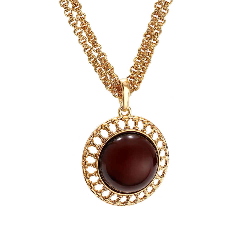 The Double Plate Necklace GP – Ambreye