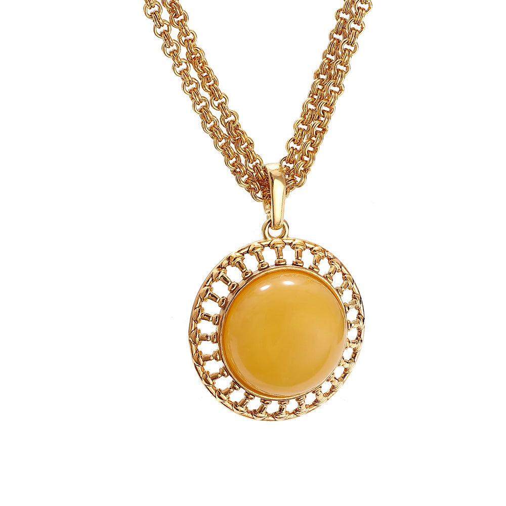 The Double Plate Necklace GP – Ambreye